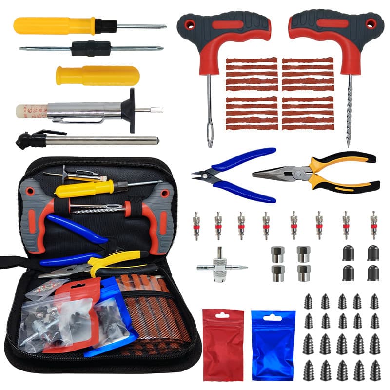 65pc96pc tire repair tool set car motorcycle electric battery car vacuum tire strip tire 9