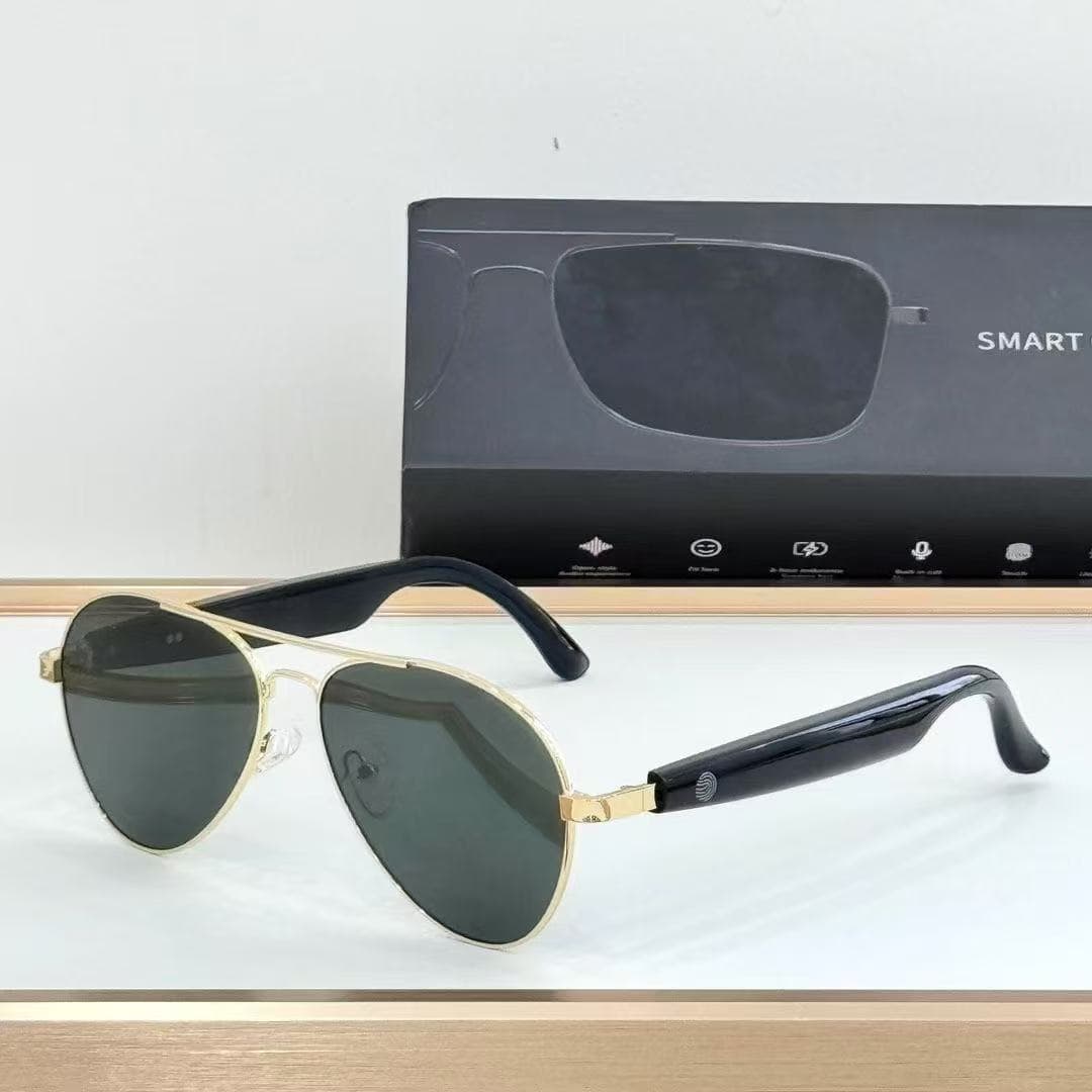 AI Smart Bluetooth Glasses Hi-Fi Stereo Ergonomic Air Sense Wearing Sunglasses Bluetooth Calling 4