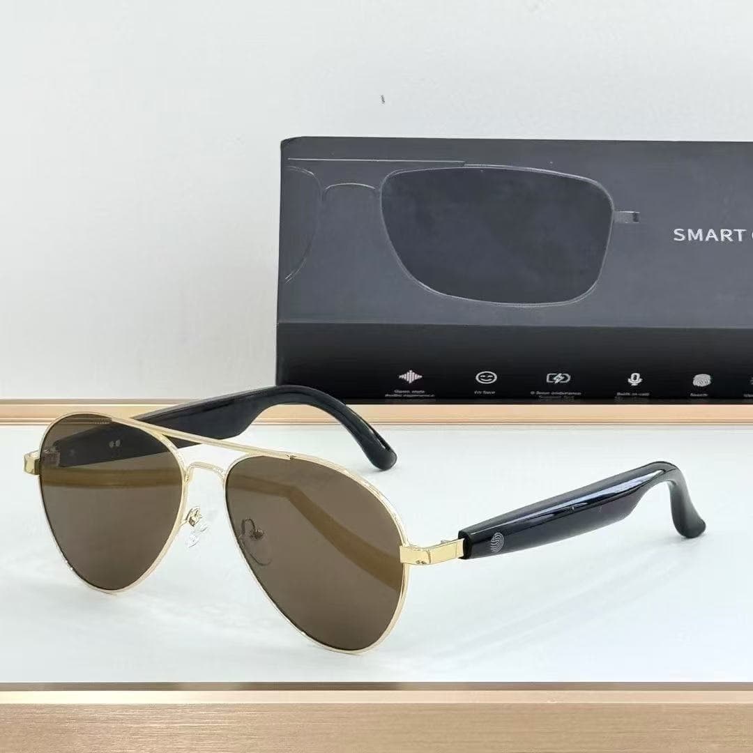 AI Smart Bluetooth Glasses Hi-Fi Stereo Ergonomic Air Sense Wearing Sunglasses Bluetooth Calling 5