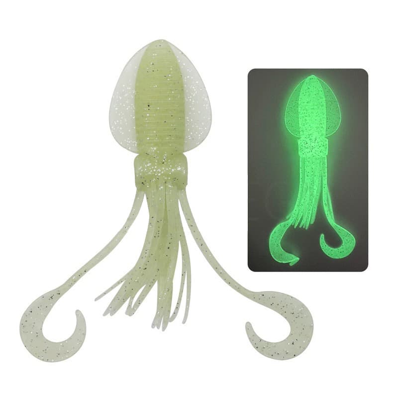12cm15-18cm new fishing gear sea fishing lure soft fake bait bionic squid luminous squid 4