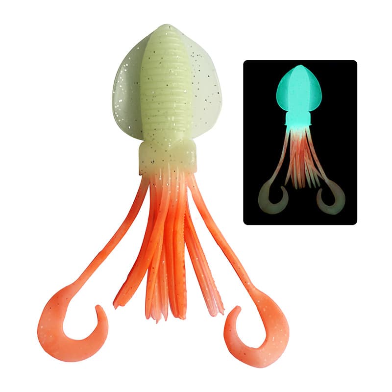 12cm15-18cm new fishing gear sea fishing lure soft fake bait bionic squid luminous squid 7