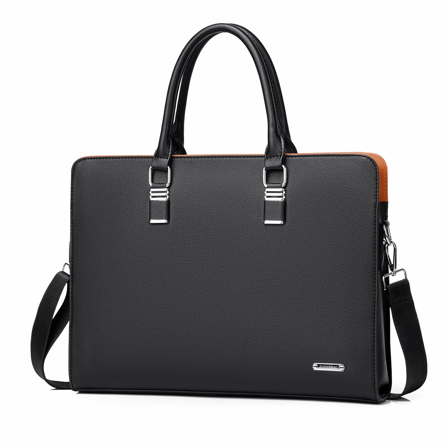 Cross-border men's bag large capacity horizontal men's handbag business briefcase shoulder crossbody bag business trip computer bag 6