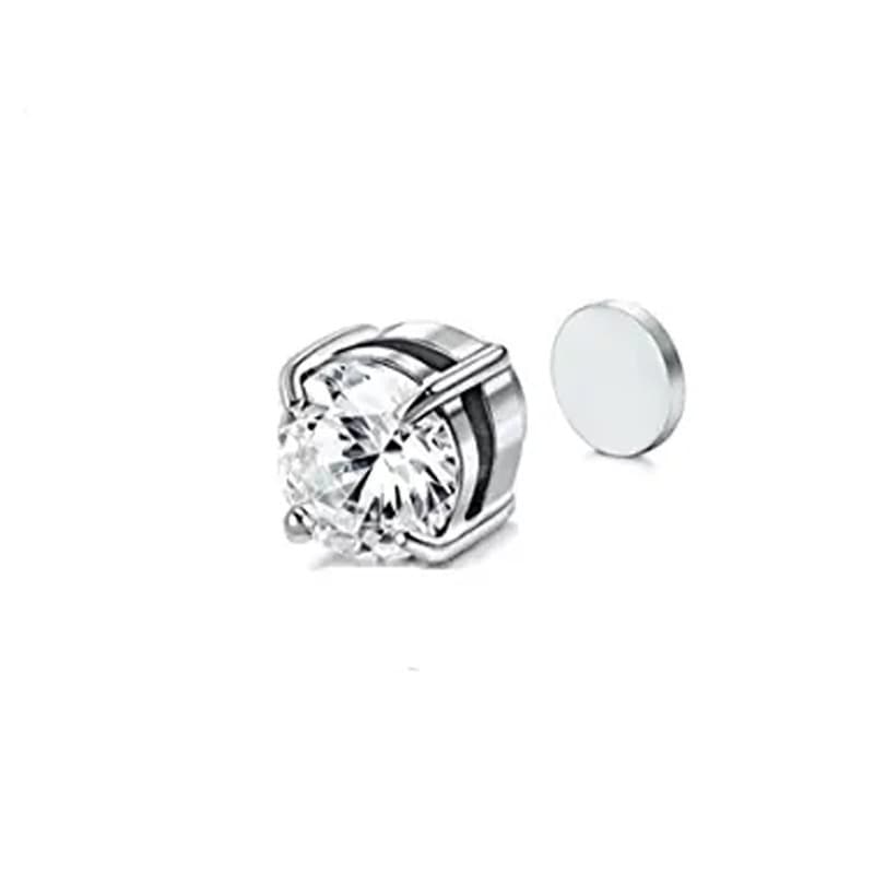 Fashionable Magnetic Earrings for Men and Women Shiny Magnet Zircon Ear Clip No Piercing American Ear Bone Clip Earrings 8