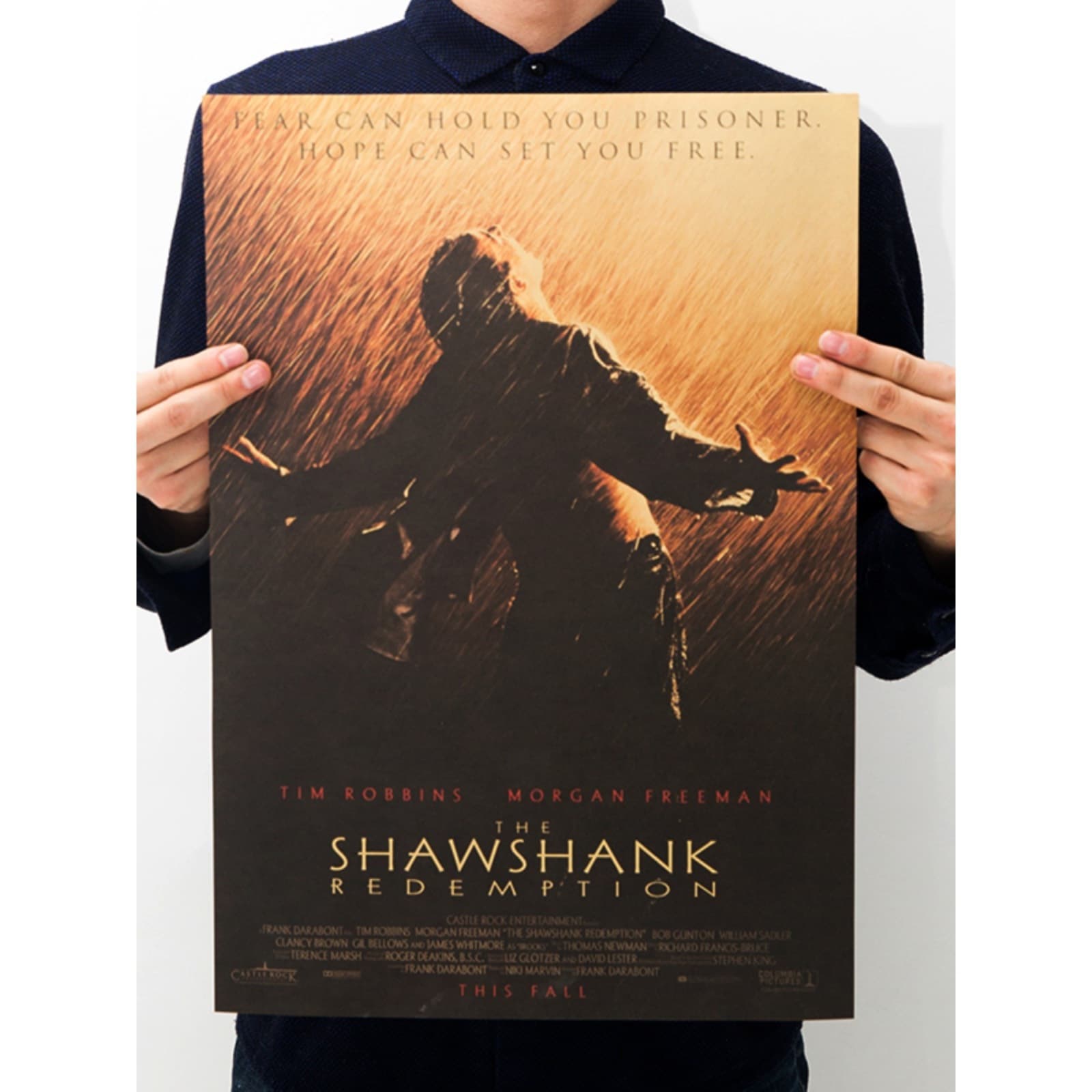 [100 classic movie posters] Retro kraft paper decorative paintings bar dormitory wall wallpaper literary stickers 2