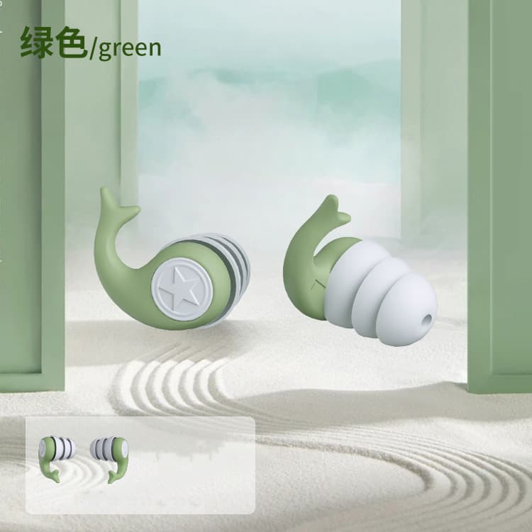 Silicone dolphin earplugs swimming waterproof earplugs ultra-quiet work and study noise reduction swimming waterproof super soft three-layer waterproof 10