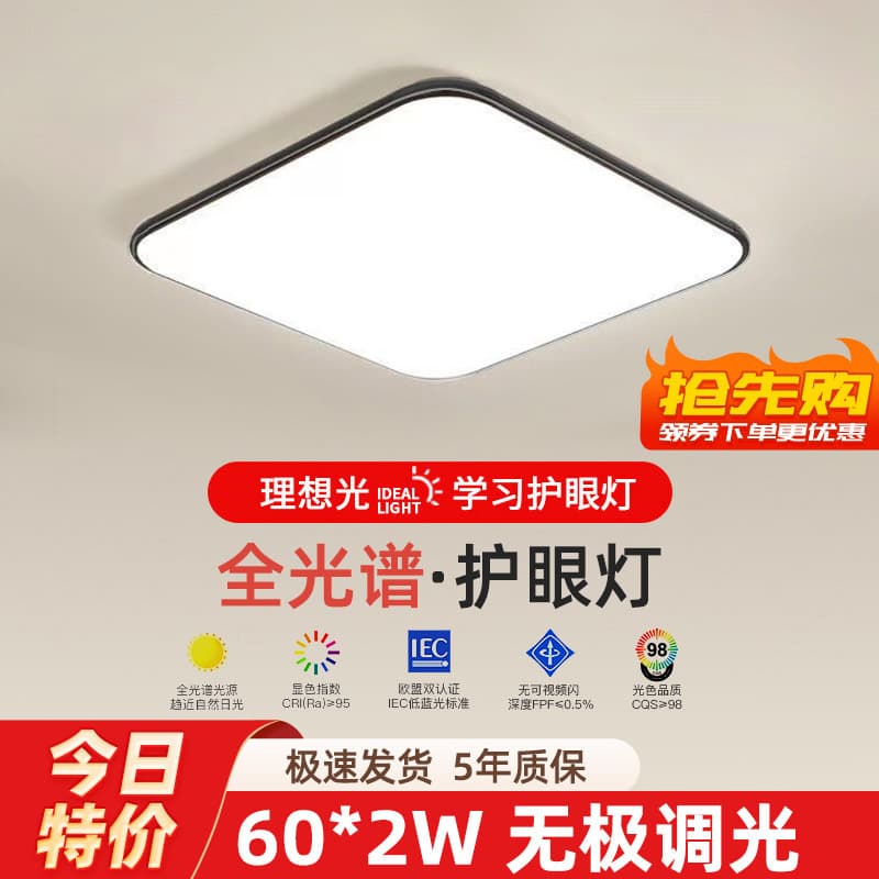 2026 New LED Ceiling Lamp Room Bedroom Lamp Living Room Lamp Hall Modern Simple Atmosphere Zhongshan Lamps 10