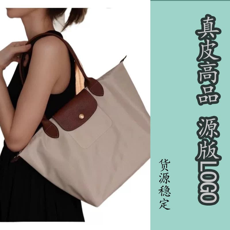 French Longxiang 70th Anniversary Tote Bag Shoulder Crossbody Mummy Waterproof Nylon Handbag Embroidered Hand Commuting Bag 3