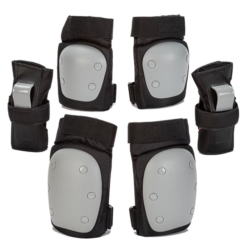 Thickened adult skateboard protective gear, children's roller skating protective gear, six-piece set of palm protectors, knee pads, elbow pads, ski protective gear set 7