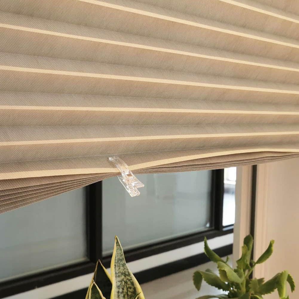 Pleated Curtains Blackout Paper Pleated Blinds No Drilling No Tools Indoor Cordless Curtains Home Curtains 6