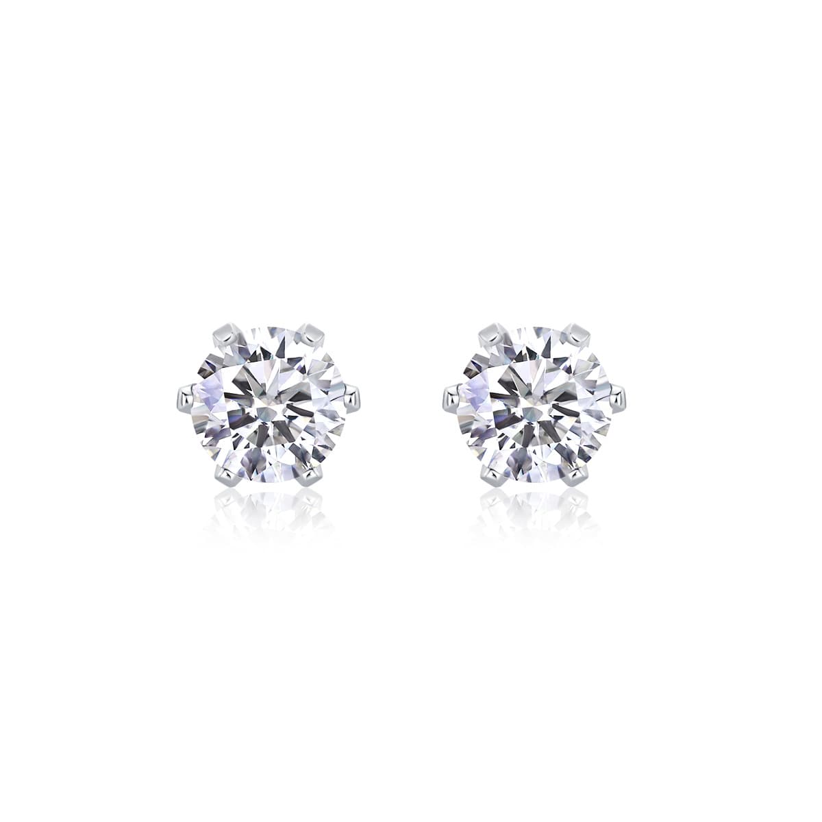 925 sterling silver moissanite earrings extremely simple needle earrings gold-plated cross-border popular jewelry factory ready stock 6