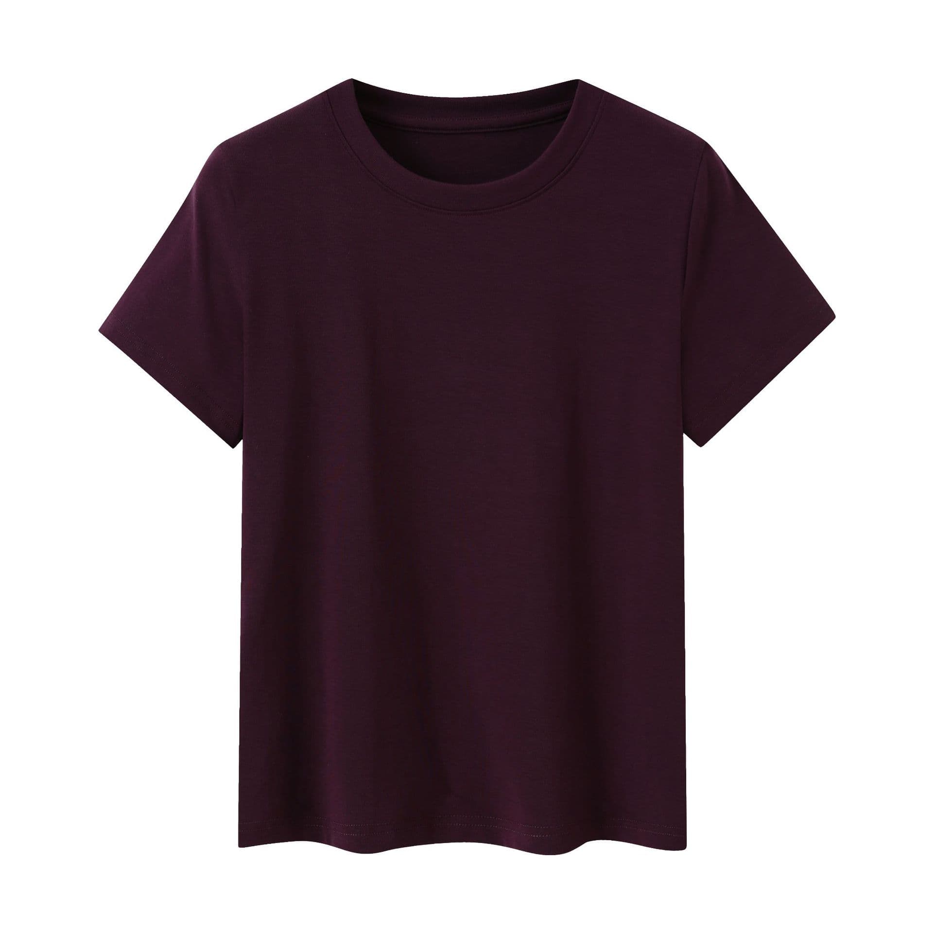 2025 New Round Neck Flying Sleeves Tencel Lyocell Mask T-shirt Women's Western Style Casual Versatile Stretchy Temperament Summer 6