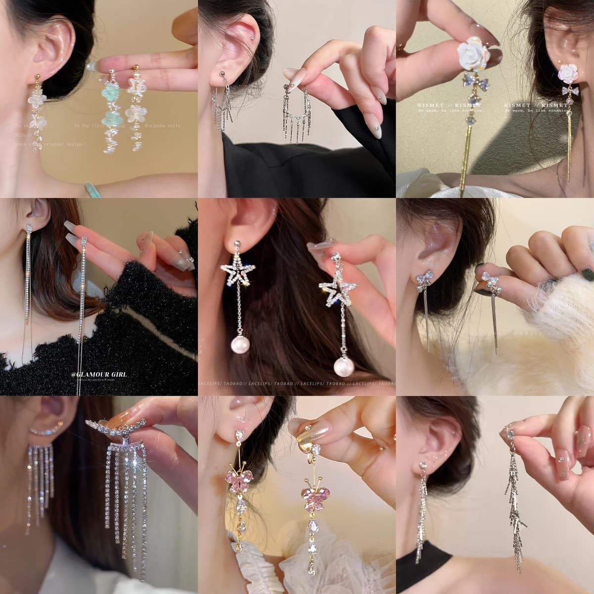 Super fairy bow pearl tassel earrings for women 2026 new popular niche design cold style long earrings 2