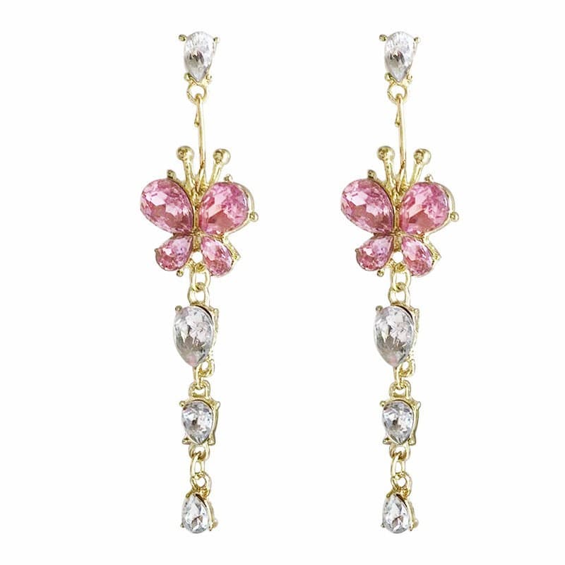 Super fairy bow pearl tassel earrings for women 2026 new popular niche design cold style long earrings 6