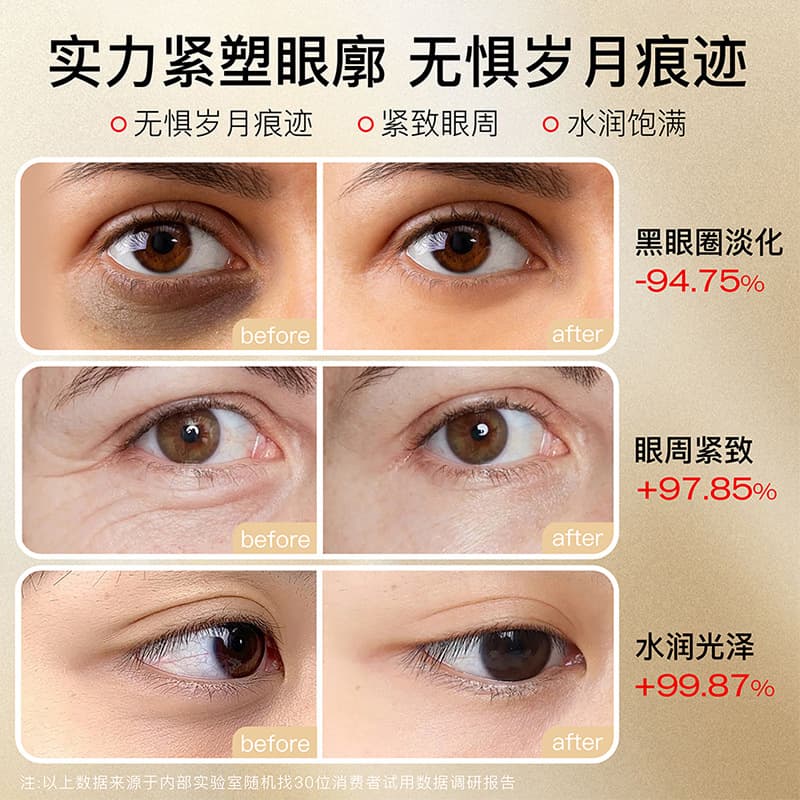 Doc.W Ganoderma Double Extract Revitalizing Eye Essence Cream Diminishes Dark Circles and Brightens Eye Circles Firming and Firming Eye Cream 5