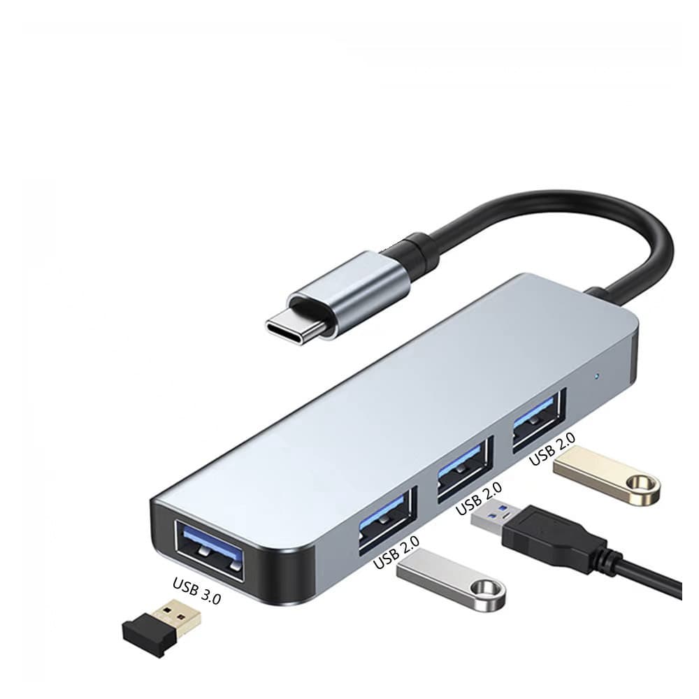 Eight-in-one docking station usb3.0 TF/SD card reader notebook type-c docking station double-headed hub 7