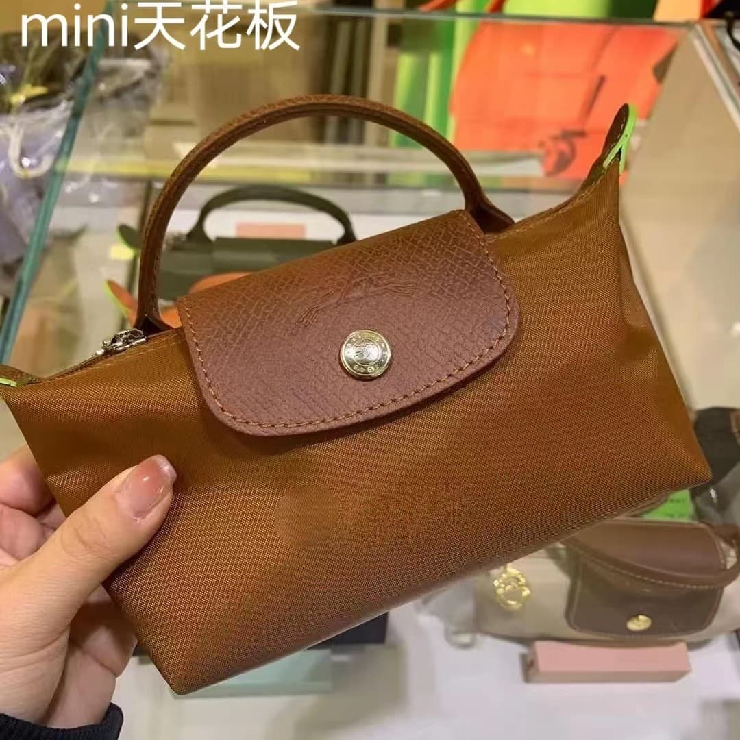 2025 top version Longxiang mini new dumpling bag short handle handbag single shoulder crossbody bag waterproof nylon bag 4