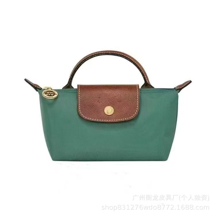 2025 top version Longxiang mini new dumpling bag short handle handbag single shoulder crossbody bag waterproof nylon bag 8