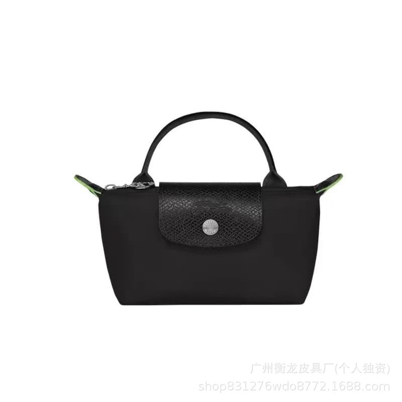 2025 top version Longxiang mini new dumpling bag short handle handbag single shoulder crossbody bag waterproof nylon bag 9