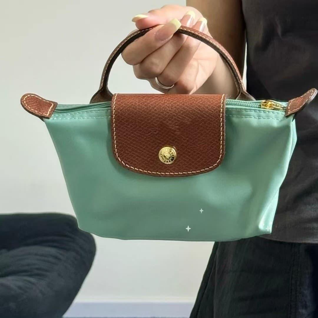 2025 top version Longxiang mini new dumpling bag short handle handbag single shoulder crossbody bag waterproof nylon bag 10