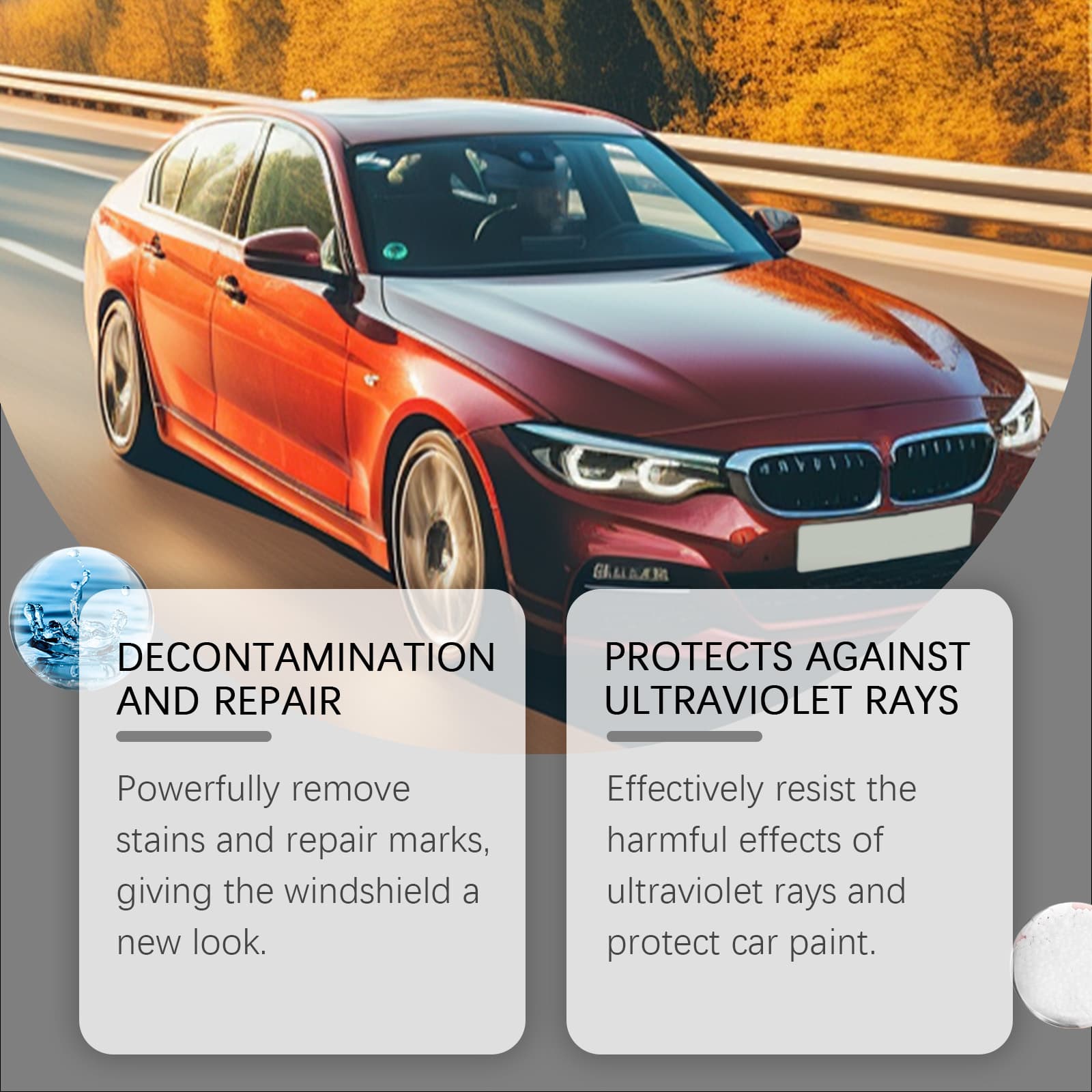 Rayhong Car Scratch Care Spray Set Maintenance, Renovation, Scratches, Scratches, Polishing, Touch-up Paint Maintenance 3