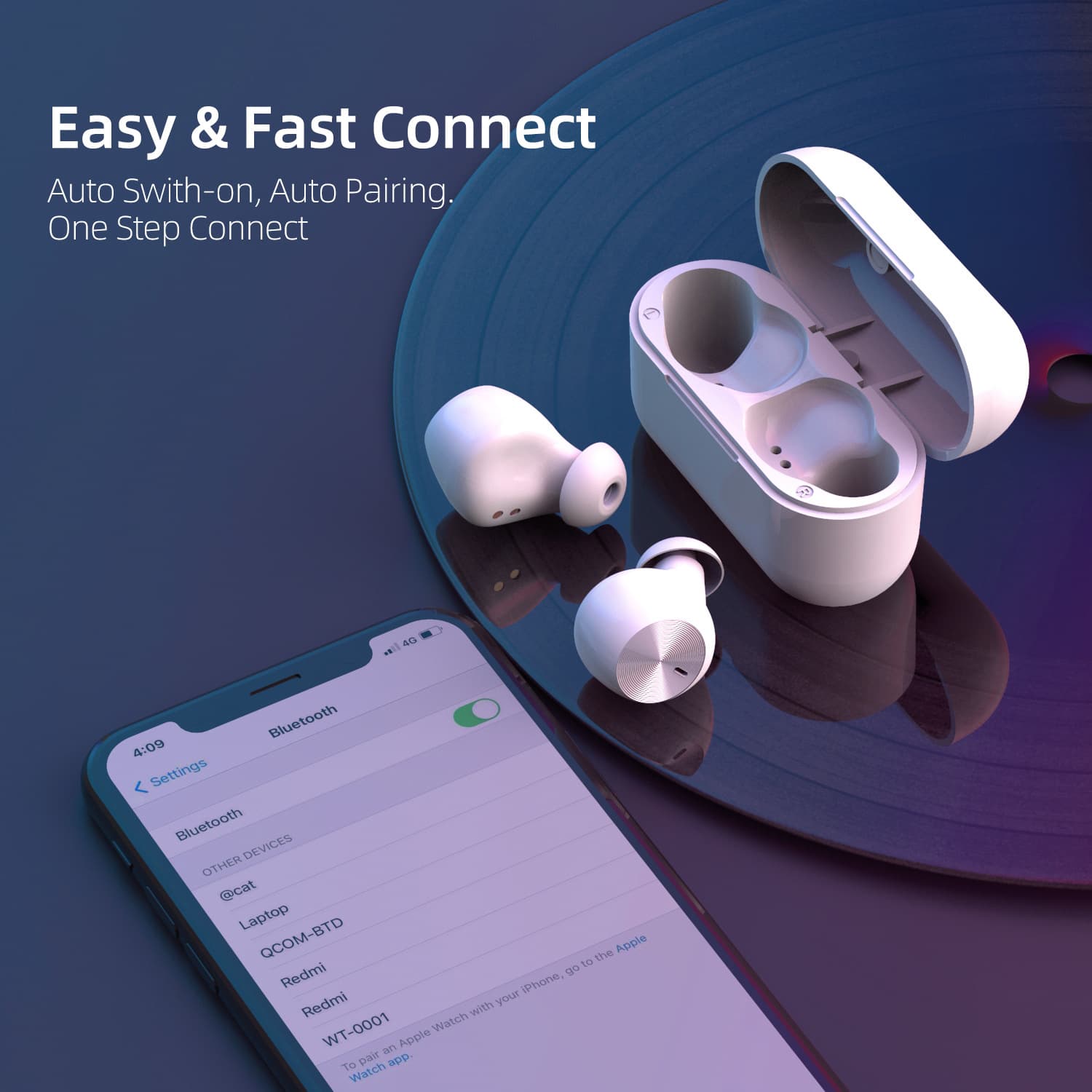 Headphones K1 private model wireless Bluetooth headset TWS in-ear ultra-long battery life noise reduction cross-border new model supports customization 1