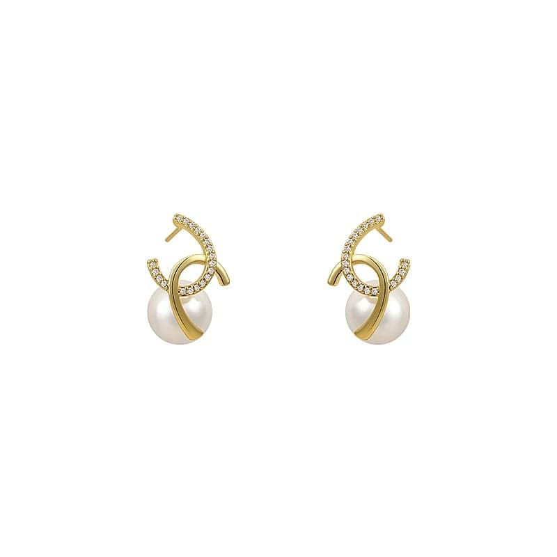 Versatile, light and luxurious style pearl earrings, elegant, dignified and atmospheric ear accessories for daily wear, factory direct sales 6