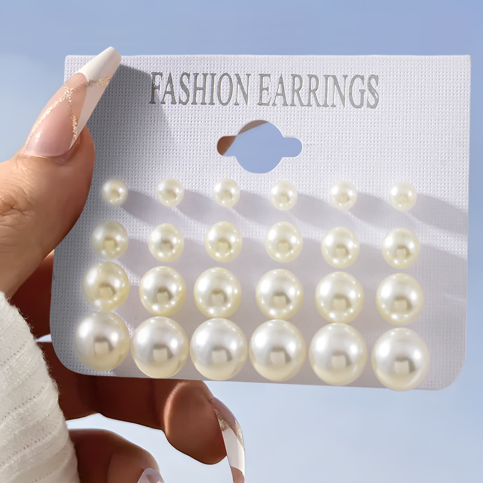 6-piece cross-border best-selling hollow bow-shaped earring set, fashionable and elegant earrings for women, foreign trade accessories 10