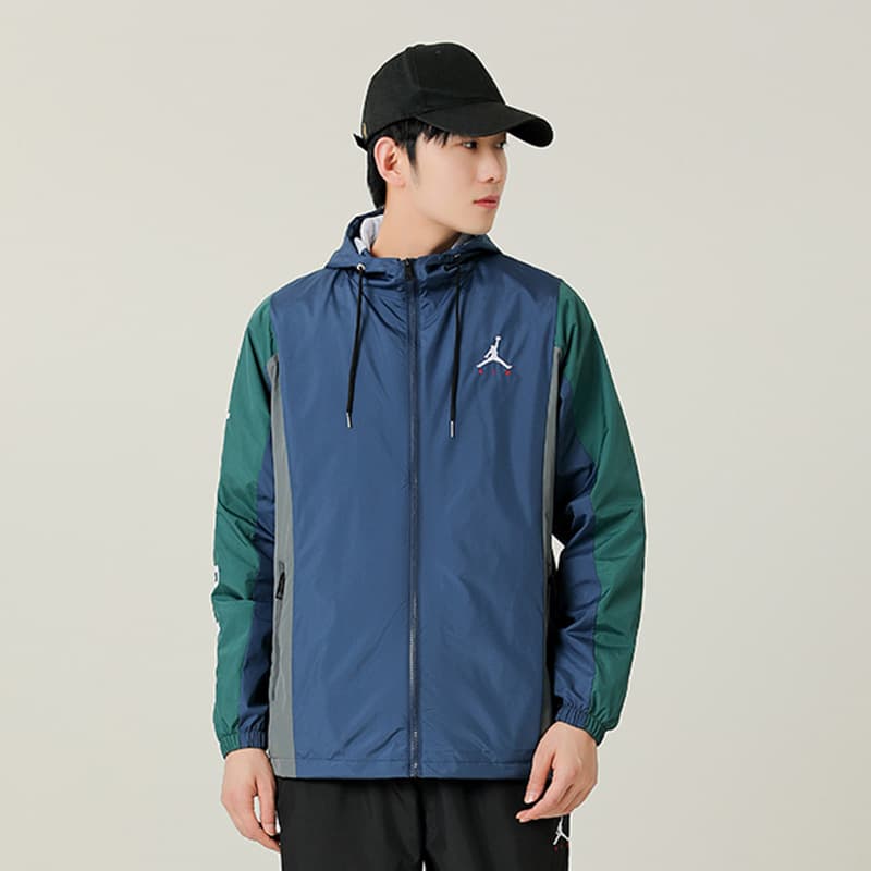 AJ sports windbreaker men's new spring and autumn casual jacket new outdoor breathable student long-sleeved running jacket 6