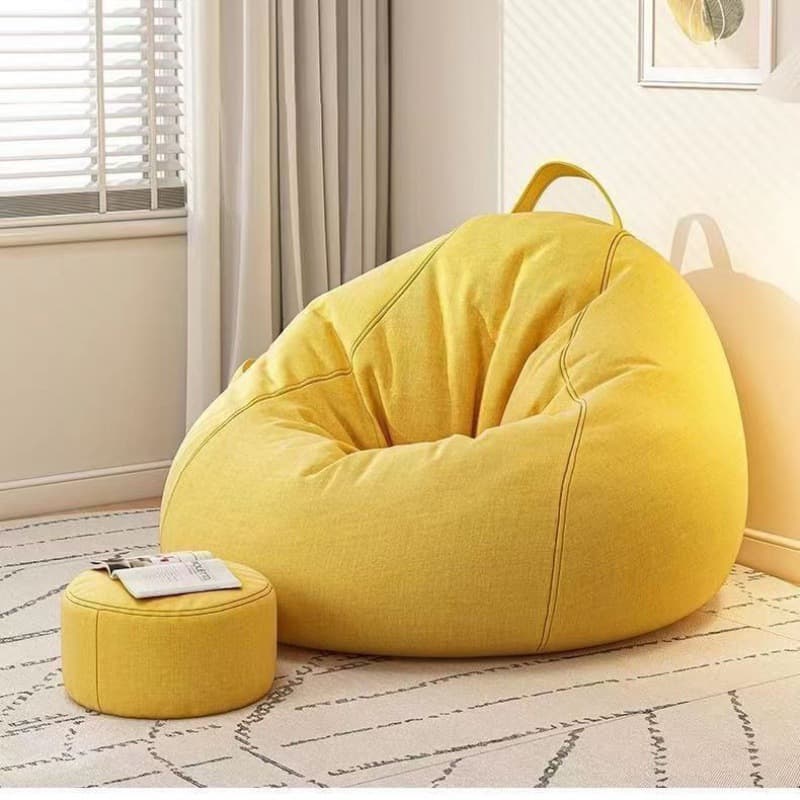 Lazy sofa bean bag Internet celebrity living room bedroom leisure tatami balcony lazy chair can lie down and sleep small pouf 5