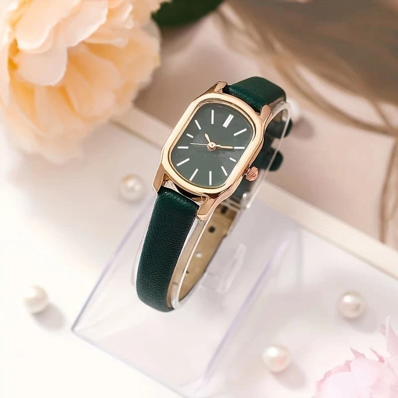 New trendy simple and personalized retro women's watch light luxury high-end leather belt quartz watch watch spot 3