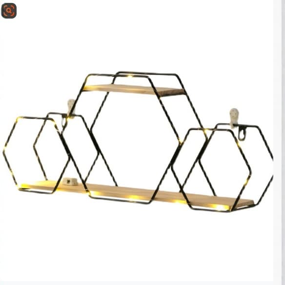 No punching wall shelves creative bedroom wall home iron wall hanging wardrobe wall cosmetics storage 5
