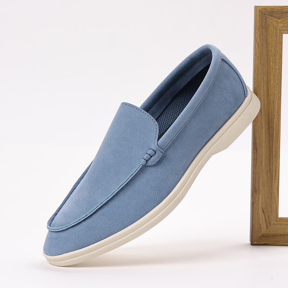 Men's British loafers retro casual single-foot casual versatile lazy shoes summer breathable 2