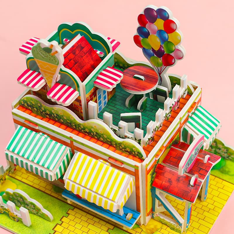 Creative 3D three-dimensional puzzle rewards primary school students prizes back-to-school gifts DIY handmade puzzle children's toys 4