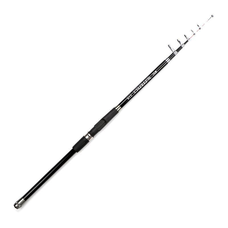Telescopic raft pole, shore-throwing raft, luminous soft slightly super hard short sea pole, spiral wheel seat, soft tail raft fishing rod 2