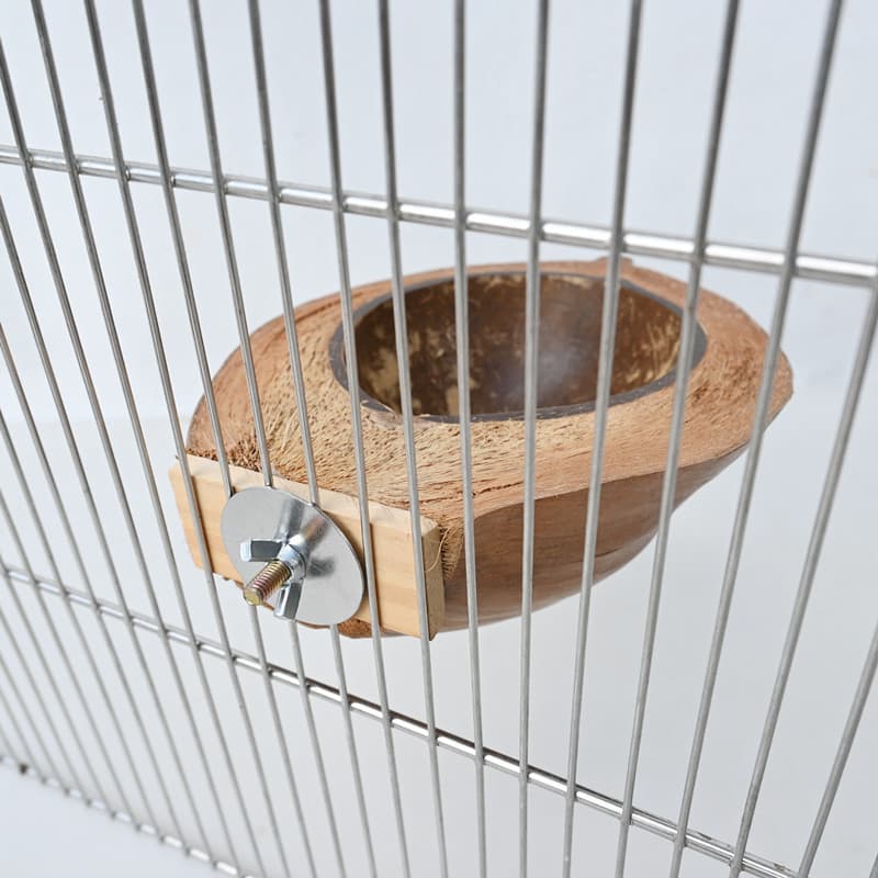 Parrot bird supplies, natural coconut shell food bowls, bird nests, bird nests, warm nests, bird cages, toy accessories wholesale 3