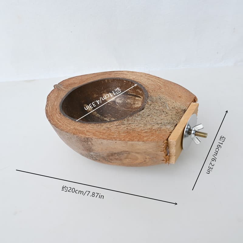 Parrot bird supplies, natural coconut shell food bowls, bird nests, bird nests, warm nests, bird cages, toy accessories wholesale 7