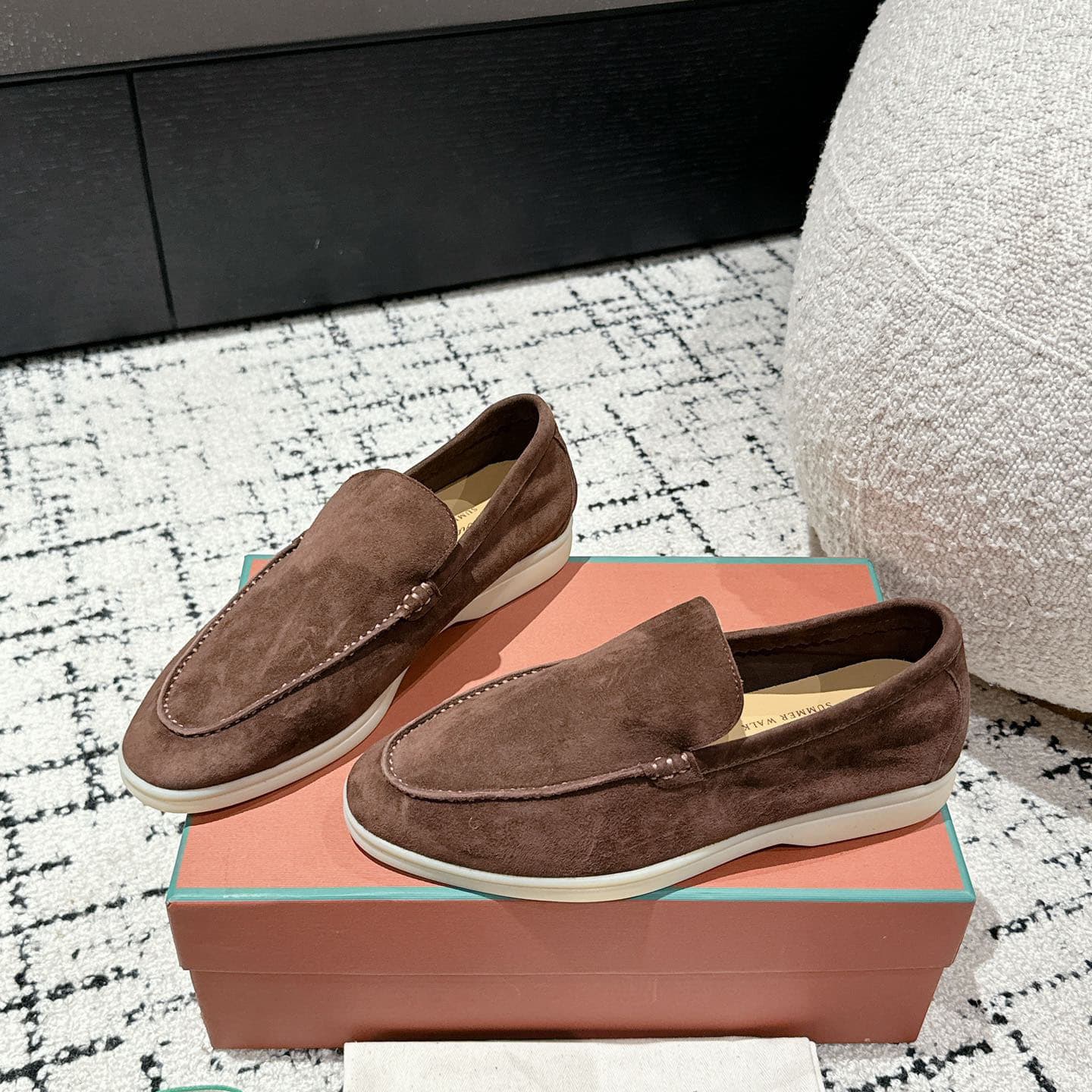Men's luxury loafers, slip-ons, casual flat shoes, high-end quality foreign trade genuine leather shoes 7