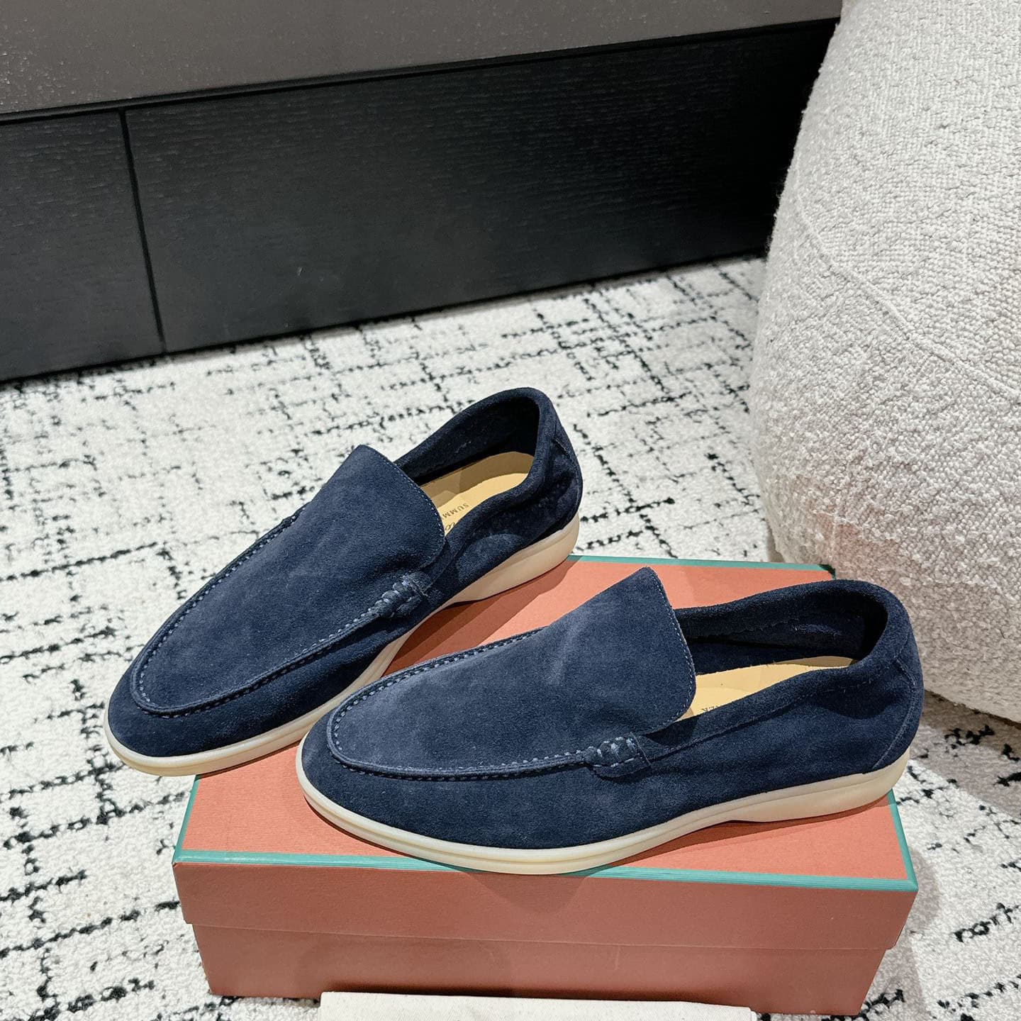 Men's luxury loafers, slip-ons, casual flat shoes, high-end quality foreign trade genuine leather shoes 8
