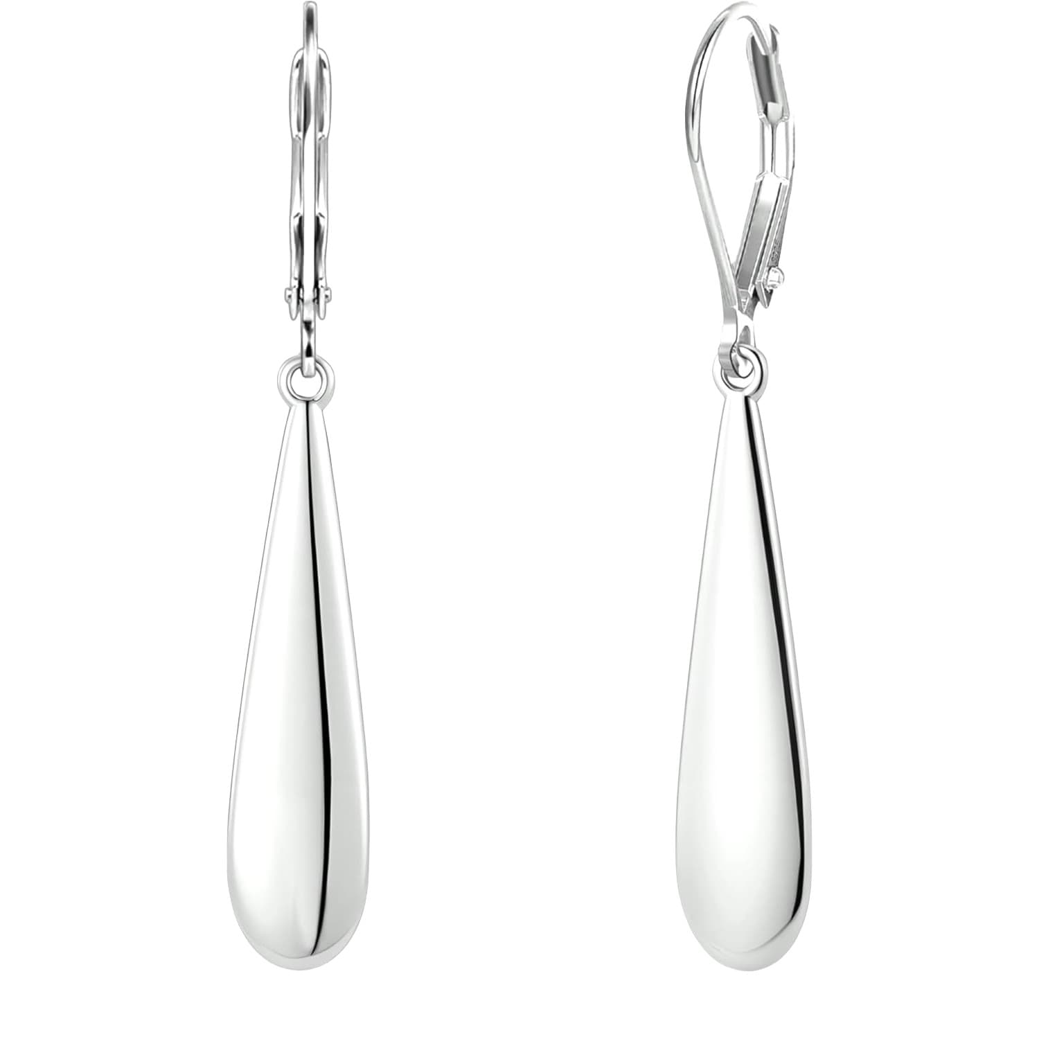 Cross-border new style copper-plated 14K gold simple and fashionable large water drop earrings sweet and exquisite geometric shiny oval ear hooks 5