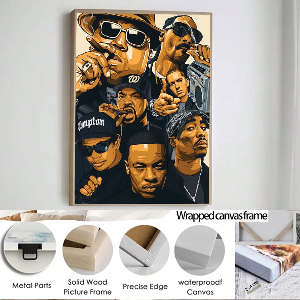 Canvas wall art movie poster living room and bedroom decoration frameless mural home dining room office hanging picture-3 4