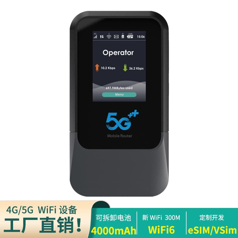 5g Gigabit Global Communication portable WiFi6 built-in plug-in esim card wireless router game live broadcast hotspot broadband 1