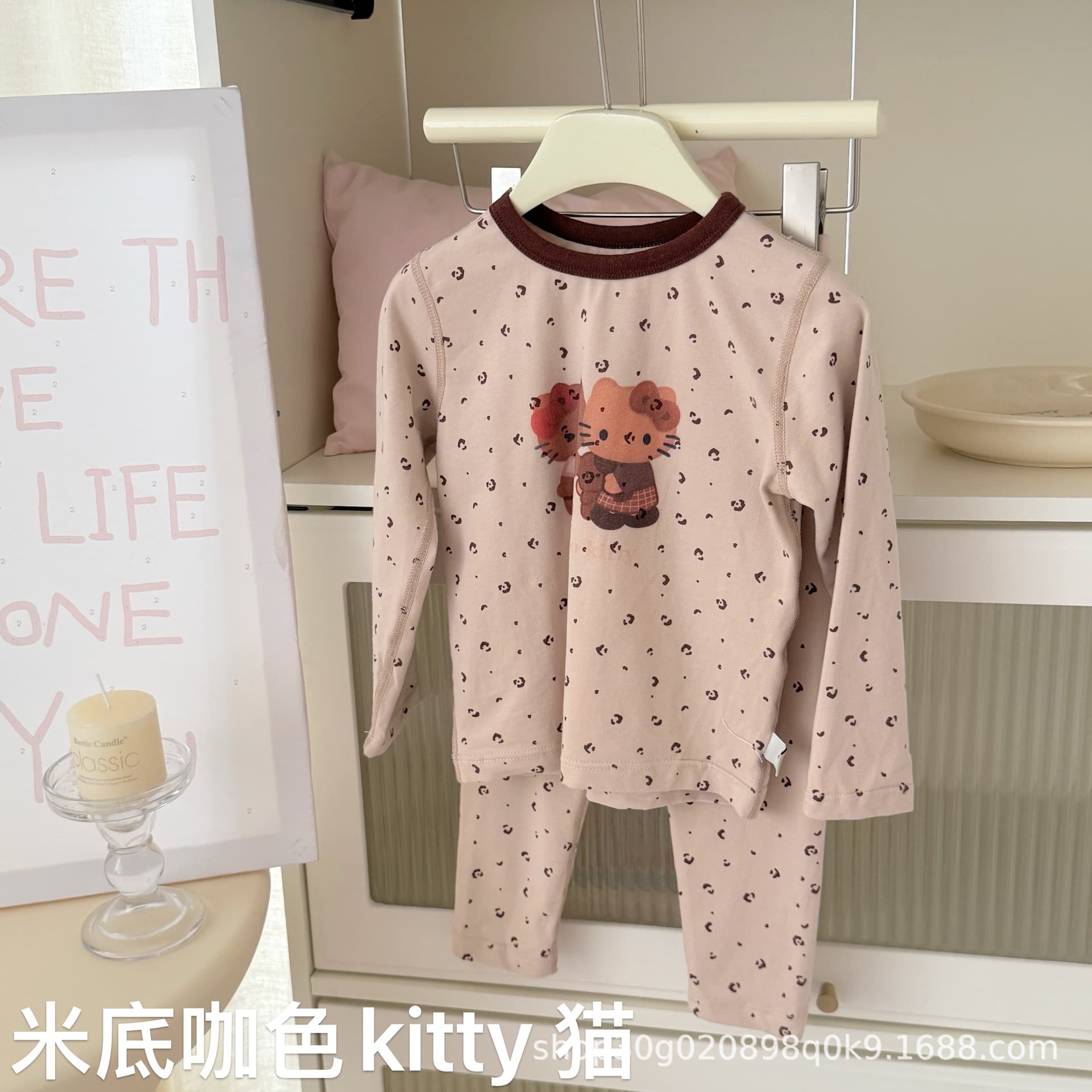 Big and small rolls Hey honey boys and girls 200 Kraka autumn clothes long johns boneless underwear set pure cotton pajamas 10