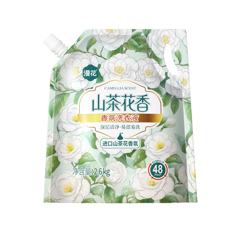Manhua laundry detergent whole box batch household 5.2 catties long-lasting fragrance camellia fragrance laundry soap affordable package 6
