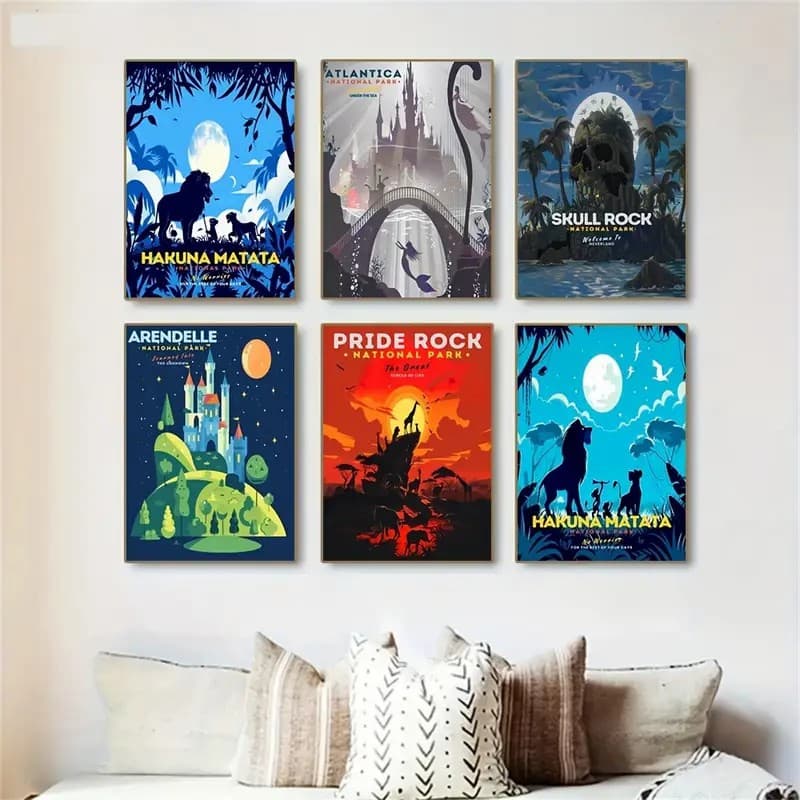 Cross-border Amazon movie theme poster art background wall bedroom living room home decoration art painting 2