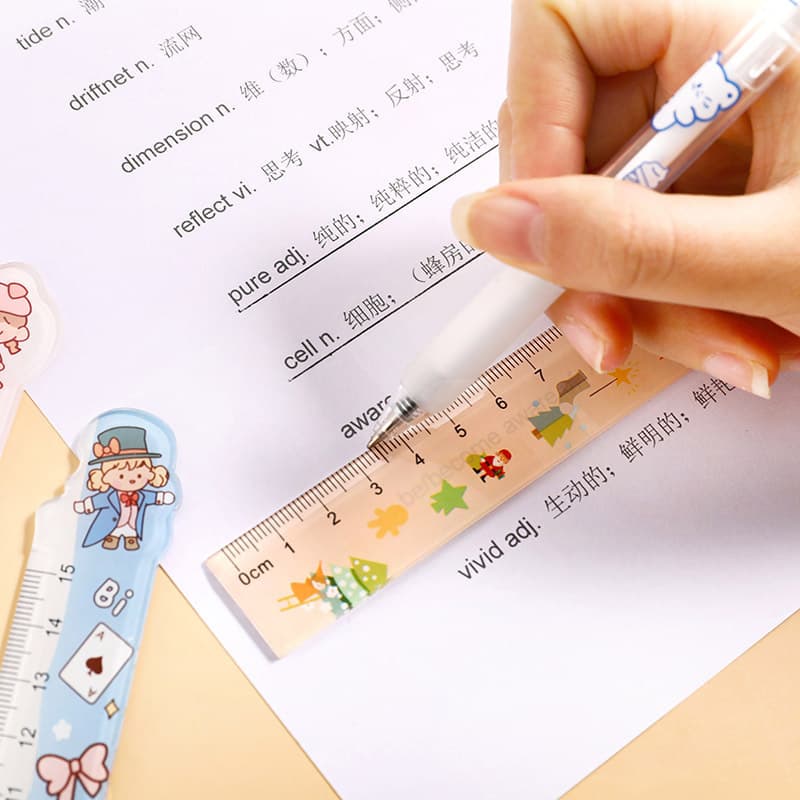 Elementary school student rewards small gifts creative and practical cartoon special-shaped ruler whole class prizes junior high school students opening gifts 5