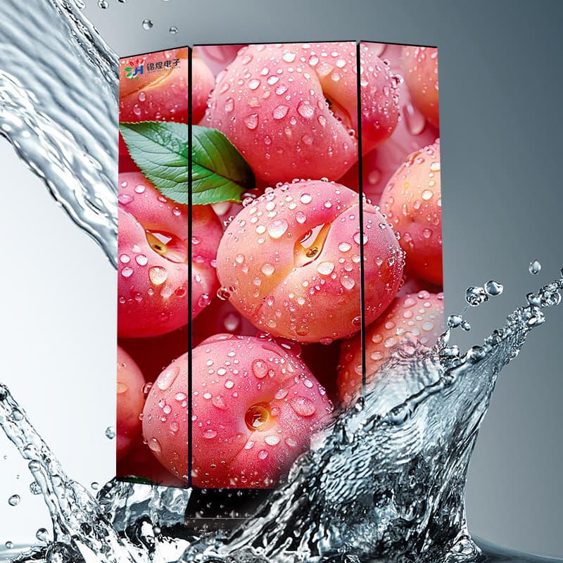 Cross-border led poster screen p1.86 electronic display floor-standing double-sided advertising folding screen display screen 3