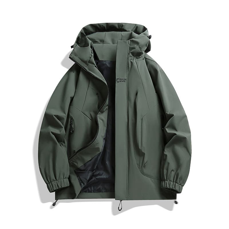 Spring and Autumn New Men's Hooded Jacket Windproof and Waterproof Casual Loose Work Jacket Trendy Couple Jacket 4