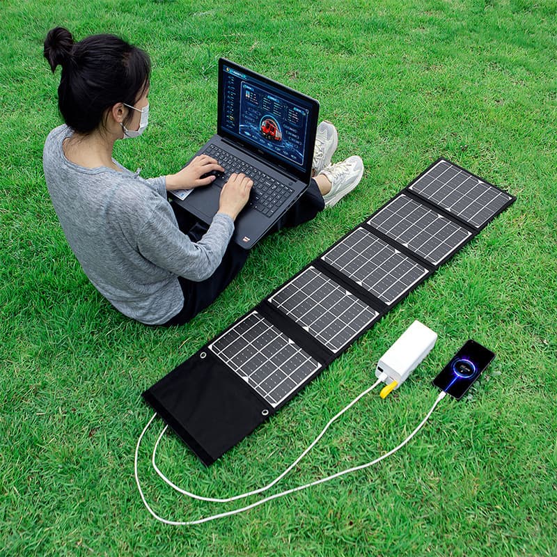 Solar charging board small single crystal 5V18V12v fast power bank mobile phone outdoor folding mobile power generation 5