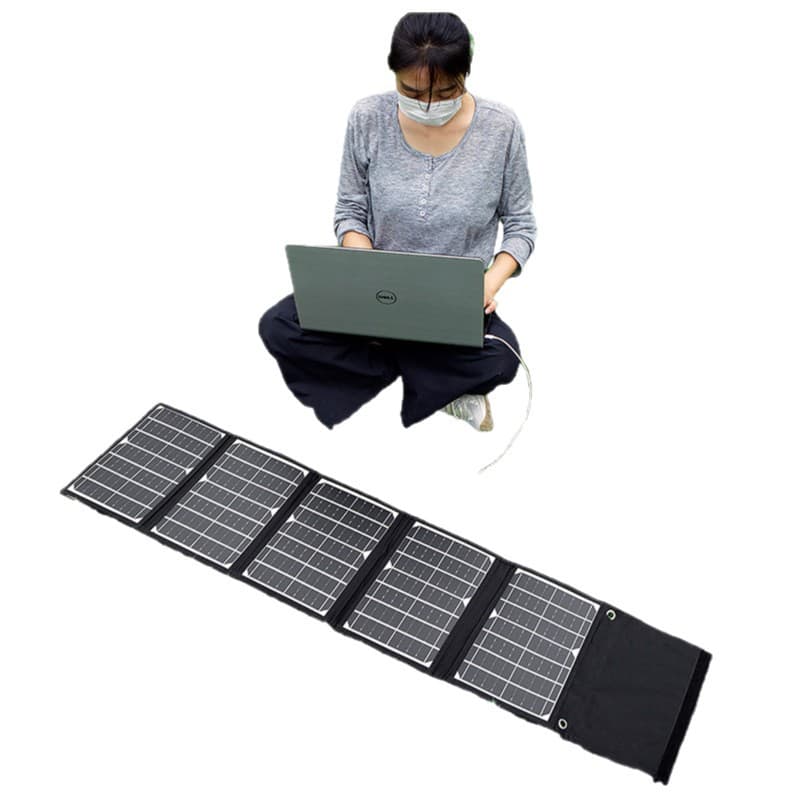 Solar charging board small single crystal 5V18V12v fast power bank mobile phone outdoor folding mobile power generation 6