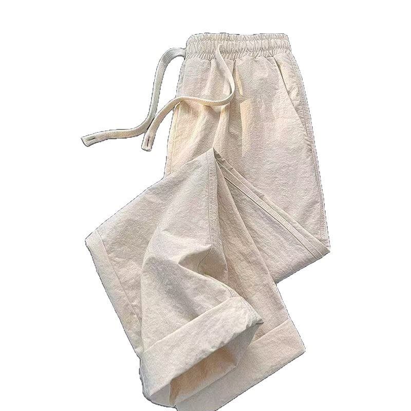 Pants men's summer thin loose simple wide-leg trousers ins sports straight casual trousers casual and versatile 6